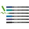 Image de edding 4200 Feutre pointe pinceau pour porcelaine - multi-couleur - 6 stylos - pointe pinceau 1-4 mm - peindre et décorer la céramique, porcelaine - va au lave-vaisselle, encre opaque, séchage rapide