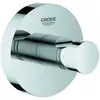 Image de Grohe Essentials Crochet porte-peignoir chrome, fixation cachée