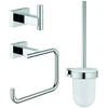 Image de Grohe Set WC Essentials Cube 3 en 1, fixation dissimulée, chrome