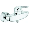 Image de Grohe Mitigeur monocommande Eurostyle chrome, montage mural, poignée métal ouverte