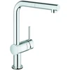 Image de Grohe Minta Touch Mitigeur évier monocommande 1/2", bec L, mousseur extractible, chrome