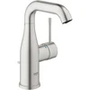 Image de GROHE Essence Mitigeur Monocommande Robinet de lavabo pour Salle de Bains, Taille M, Bec Orientable, Facile à installer, Supersteel, 23462DC1