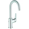 Image de Grohe Mitigeur monocommande lavabo BauFlow 1/2", L, avec vidage, sortie tube chromé