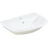Image de Grohe 39422000 BAU Meuble de lavabo encastré en céramique Montage par le haut Blanc alpin 55 cm