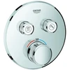 Image de Grohe Set complet Grohtherm Smartcontrol chromé, rouge, thermostat encastré, 2 vannes d'arrêt