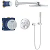 Image de GROHE Set de douche thermostatique encastré Grohtherm SmartControl, Chromé, 34705000 (Import Allemagne), Chromé, 3 sorties