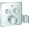 Image de Grohe Kit complet Grohtherm Smartcontrol chrome, angle, encastré, 2 vannes, maintien int.