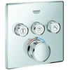 Image de Grohe Fertigset Grohtherm Smartcontrol encastré, 3 vannes d'arrêt, carré, chrome
