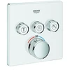 Image de Grohe Kit complet Grohtherm Smartcontrol moon blanc, angle, encastré, 3 vannes d'arrêt