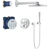 Image de GROHE SmartControl Ensemble de douche encastré 3 sorties, Douche de tête Rainshower 310, Flexible 1,5m, Chrome, 34709000