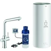 Image de Grohe Mitigeur monocommande évier Red Duo chrome, taille L, avec chauffe-eau