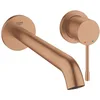 Image de GROHE Essence Mitigeur Lavabo Mural 2 trous, Robinet pour Salle de Bains, Taille L (Corps encastré non inclus, Mousseur 5.7 l/min, Facile à installer), Rose Gold Brossé, 19967DL1