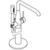 Image de GROHE Essence New   Robinet mitigeur bain autoportante + Set.   Brushed Cool Sunrise