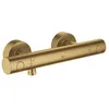 Image de GROHE Grohtherm 1000 Cosmopolitan M Mitigeur Thermostatique Douche (Fixation murale, poignées métalliques ergonomiques, Bouton de Sécurité à 38 °C, bouton Eco), Gold, 34065GN2