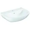 Image de Grohe Lavabo Bau en céramique 60 cm, blanc alp, 1 trou robinet, suspendu mural