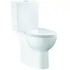 Image de Grohe Combinaison WC sur pied Bau céramique blanc alpin, sans rebord, sortie verticale