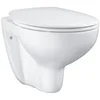 Image de GROHE cuvette et abattant WC suspendu Bau ceramic, sans bride, volume de chasse 3/6 L, porcelaine vitrifiée, finition blanc alpin, 39351000 (Import Allemagne)