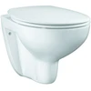 Image de Grohe WC mural, cuvette suspendue, céramique alpaga blanc, sans rebord, évacuation horizontale, avec abattant