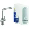 Image de Grohe Mitigeur monocommande évier Blue Home supersteel, kit de démarrage bec L
