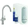 Image de Grohe Mitigeur évier Blue Home supersteel, kit de démarrage bec C