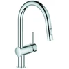 Image de Grohe Mitigeur évier Minta 1/2", bec C, douchette extractible, chrome