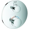 Image de Grohe Kit de montage complet Grohtherm chr, thermostat de douche encastré avec commutateur 2 voies