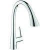 Image de Grohe Mitigeur évier Zedra SmartC chrome, douchette extractible