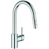 Image de Grohe Mitigeur évier Concetto 1/2", bec haut, douchette extractible, chrome