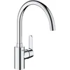 Image de Mitigeur de cuisine - GROHE Get - Chromé - Bec en C - Bec Haut - Rotation 150°