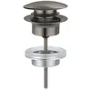 Image de Valve de vidange avec vidange Automatique 1 1/4" avec Push Open, 4 x 10 x 12 cm, Couleur Chrome (référence : 65807AL0)