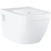 Image de GROHE cuvette suspendue Euro ceramic, sans bride sans rebord, entièrement caréné, volume de chasse 3/5 L, porcelaine vitrifiée, finition blanc alpin, 39538000 (Import Allemagne)