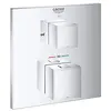 Image de GROHE Grohtherm Cube Mitigeur Thermostatique 2 sorties Bain/Douche avec inverseur Chromé 24155000 (Import Allemagne)