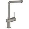 Image de Mitigeur d'évier Minta 31375 L-sortie graphite dur brossé