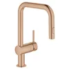 Image de GROHE Mitigeur d'évier Minta, DN 15, 32322, Bec en U, Double Jet de rinçage, Coloris: Coucher de Soleil Chaud brossé - 32322DL2