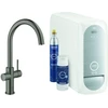 Image de Grohe Mitigeur monocommande évier Blue Home hd graphite mat, kit de démarrage bec C
