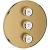 Image de Grohe 29122GN0 Grohtherm SmartControl Vanne cachée 3 voies Rose murale ronde
