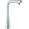 Image de Grohe Mitigeur évier Zedra SmartC bec extractible, jet laminaire, chrome