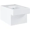 Image de GROHE cuvette WC suspendue et autoportante Cube ceramic, sans bride, volume de chasse 3/4,5 L, porcelaine vitrifiée, traitement anti-bacterien, blanc alpin, 3924500H (Import Allemagne)