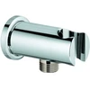 Image de Grohe Coudes de sortie murale Rainshower 1/2" avec support de douche murale, rond, chrome
