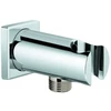 Image de Grohe Coude mural Rainshower 1/2", avec douchette murale, rosace carrée, chrome