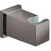 Image de Grohe Coude de sortie 1/2 avec support mural fixe pour télédouches, série Euphoria Cube, 8,8 x 5,2 x 8,8 cm, couleur graphite brillant (référence : 26370A00)