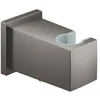 Image de Grohe Coude de sortie 1/2 avec support mural fixe pour télédouches, série Euphoria Cube, 8,8 x 5,2 x 8,8 cm, graphite brossé (référence : 26370AL0)