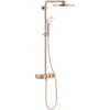 Image de Système de douche SmartActive 310 multijet THM Duo rond, thermostat intégré, 3 jets, système anticalcaire, série Euphoria, 59,6 x 31 x 110 cm, couleur cuivre brillant (réf. : 26507DA0)