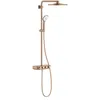 Image de Système de douche SmartActive 310 multijet THM Duo rond, thermostat intégré, 3 jets, système anticalcaire, série Euphoria, 59,6 x 31 x 110 cm, couleur cuivre brossé (réf. : 26507DL0)