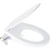 Image de GROHE Bau Ceramic Siège Abattant WC Lavant, Duroplast, 2 bras de douchette intime (1 mixte, 1 féminin), Poignée latérale à commande manuelle sans électricité, Avec frein de chute, Blanc, 39648SH0