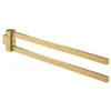 Image de GROHE Porte-Serviettes Double Rotatif avec Finition Starlight résistante aux Rayures, 44 x 7,5 x 3 cm, Couleur Or Brillant brossé (référence : 41063GN0)