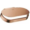 Image de GROHE Porte-Rouleau Mural avec Couvercle avec Finition Starlight résistante aux Rayures, 15 x 8 x 5 cm, Couleur cuivre Brillant brossé (référence 41069DL0)