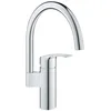 Image de Mitigeur évier monocommande Grohe - Eurosmart - Cuisine - Bec haut pivotant - Chromé