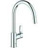 Image de Grohe Mitigeur monotrou BauLoop 30543 bec haut douchette laminaire chrome
