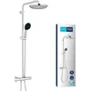 Image de Colonne de douche avec mitigeur thermostatique - Economie deau - GROHE Vitalio Start System 250 - Chromé - 26677001